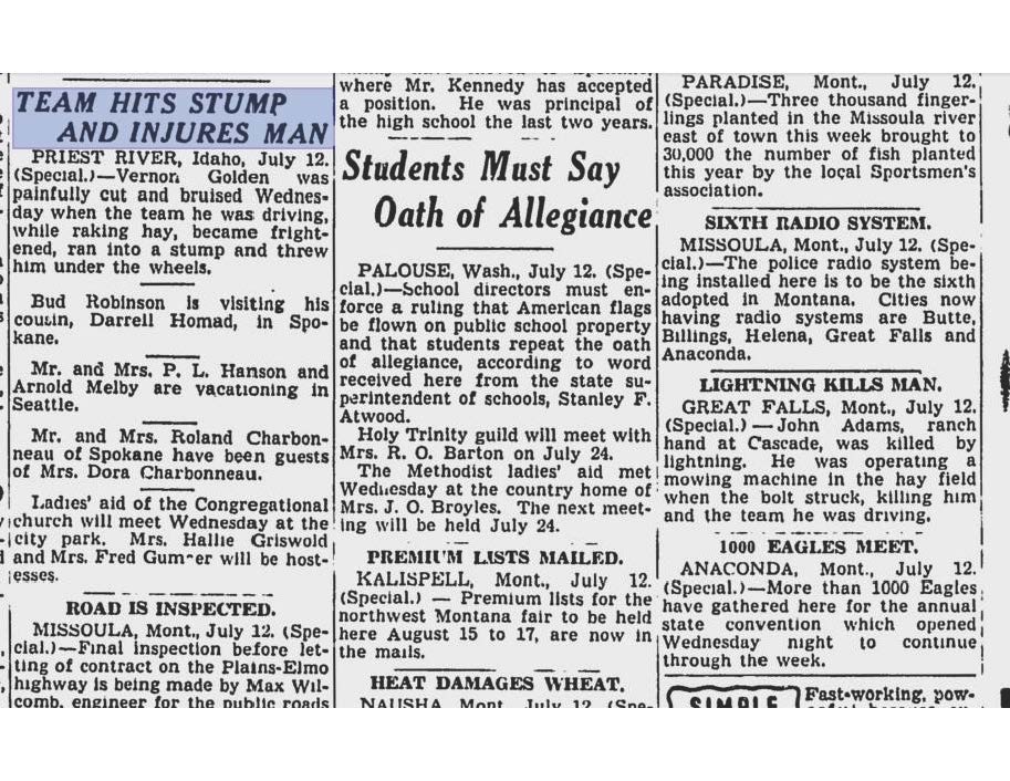 Spokane Daily Chronicle 12JUL1940 Pg 7